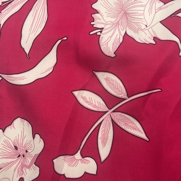 Lane Bryant Dress Sz 26 Sheath Pink Floral Print Off-Shoulder Feminine Fairy - Picture 8 of 8